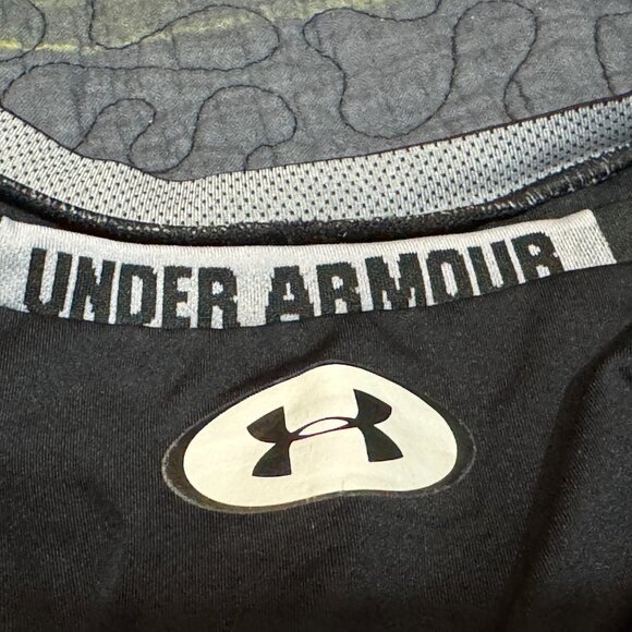 UNDER ARMOUR HeatGear Compression Sleeveless Tank Shirt, Black, Small - Picture 8 of 9